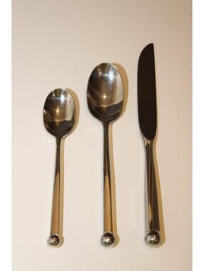 Sasaki Japan Ward Bennett Orbit Knife, Teaspoon, Soup Spoon Flatware